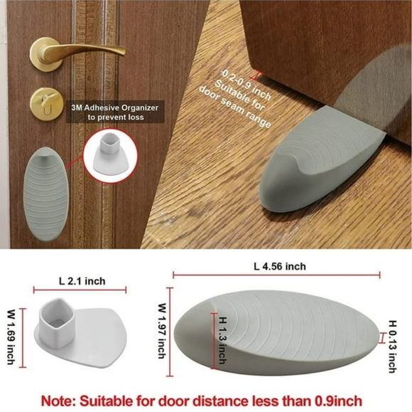 Rubber Wedge Door Stoppers - Picture 4 of 16